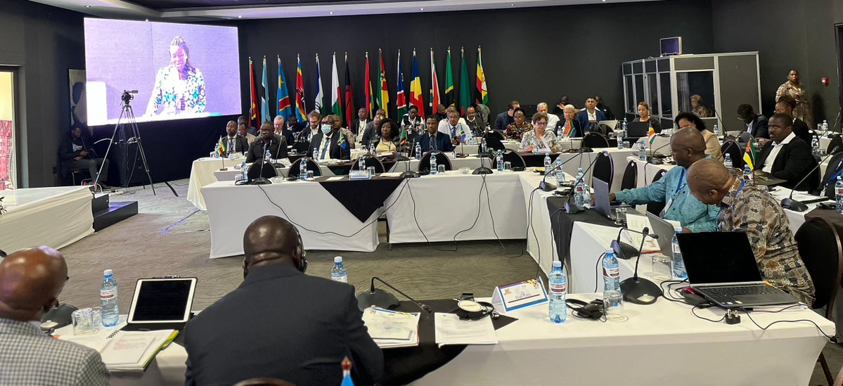 IDEA_Africa's tweet image. On day 2 of the 27th AGC of @theECFSADC, Olufunto Akinduro of @Int_IDEA noted key achievements of the IDEA–ECF partnership and work with SADC EMBs. She invited members’ input on future support. The AGC is technically supported by @Int_IDEA via the @EUtoAU funded SPEC project.