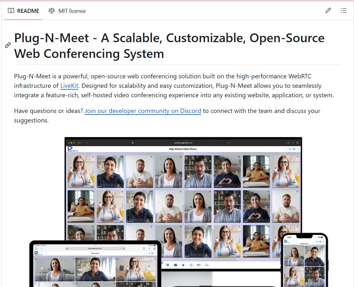 NeuralNetwork_X's tweet image. Plug-N-Meet - A Scalable, Customizable, Open-Source Web Conferencing System.