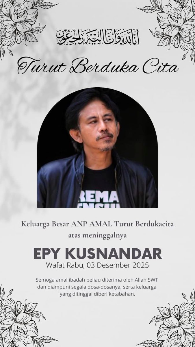 Saya bersaksi Akang orang baik.. Insyaa Allah husnul khatimah.. Aamiin