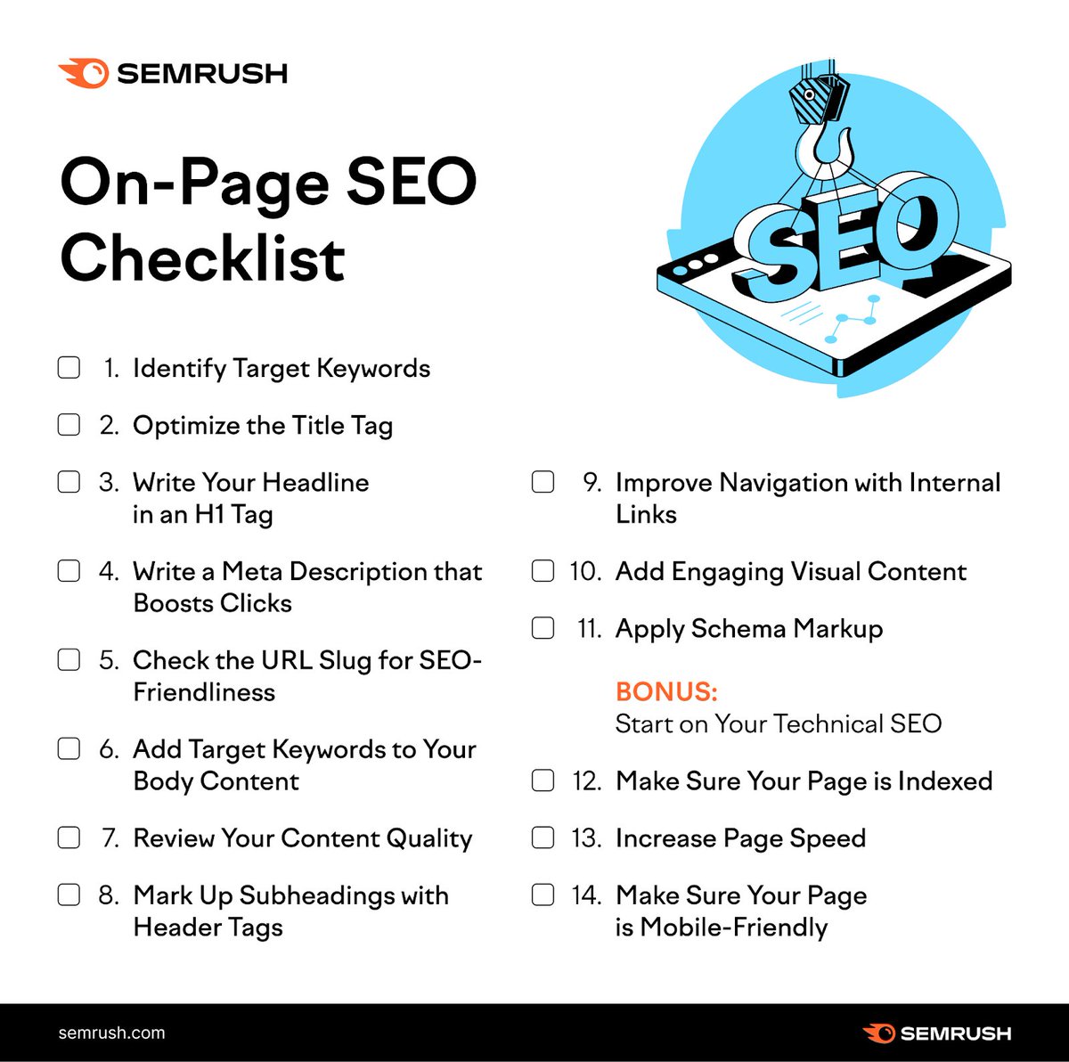 semrush's tweet image. Where to start with on-page SEO?
How about this list: social.semrush.com/4pGxQcH.