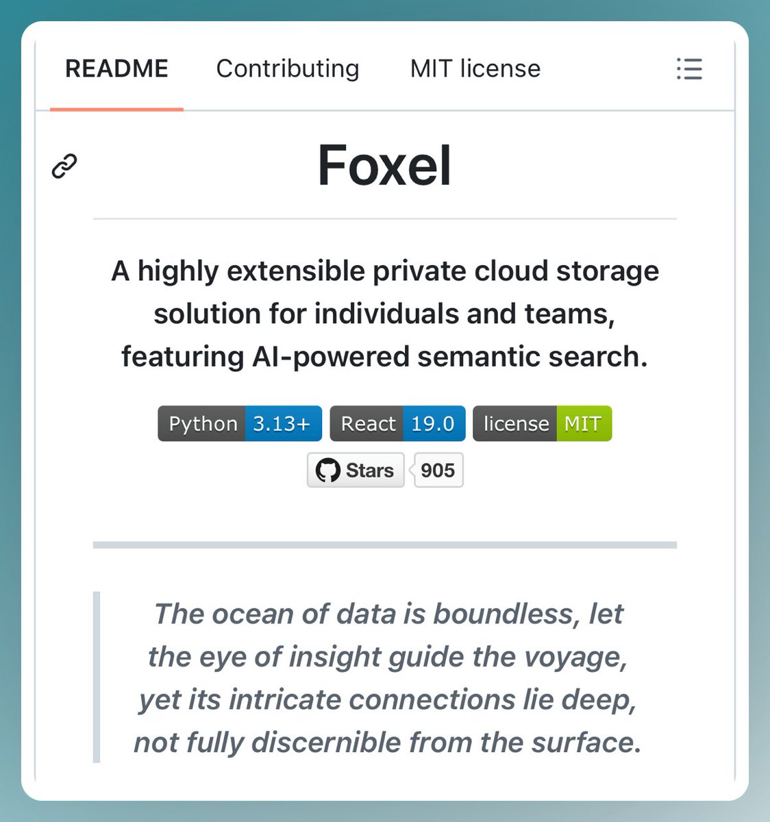 Una solución de almacenamiento en la nube privada altamente extensible para personas y equipos, con búsqueda semántica i