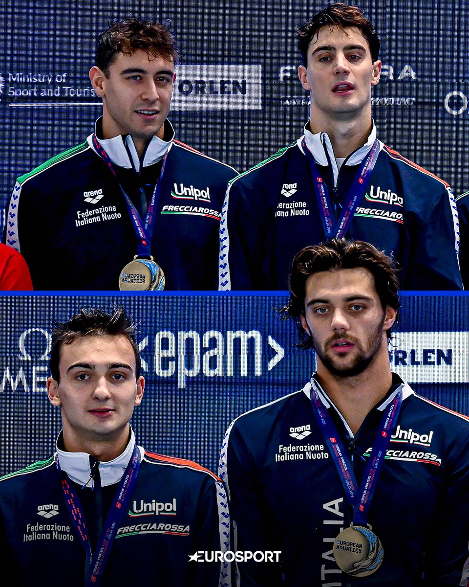 Eurosport_IT's tweet image. Solo applausi per i nostri ragazzi d&apos;oro e le nostre ragazze d&apos;argento 👏🏻 🇮🇹

𝗘𝘂𝗿𝗼𝗽𝗲𝗶 𝘃𝗮𝘀𝗰𝗮 𝗰𝗼𝗿𝘁𝗮 🇪🇺
L. Deplano, L. Zazzeri, G. Guatti e T. Ceccon 🥇
S. Di Pietro, S. Curtis, Agata M. Ambler e C. Cocconcelli🥈 

#Nuoto #Swimming