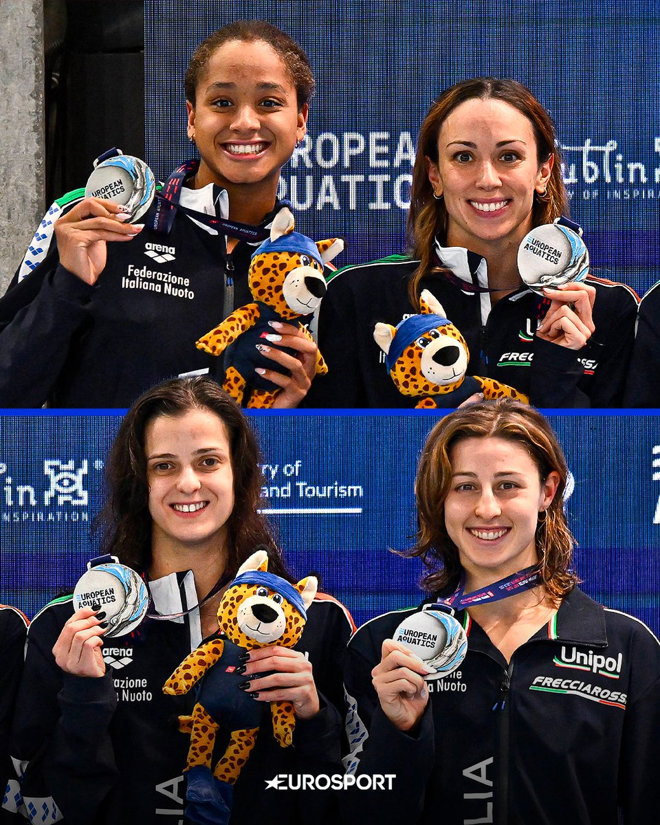 Eurosport_IT's tweet image. Solo applausi per i nostri ragazzi d&apos;oro e le nostre ragazze d&apos;argento 👏🏻 🇮🇹

𝗘𝘂𝗿𝗼𝗽𝗲𝗶 𝘃𝗮𝘀𝗰𝗮 𝗰𝗼𝗿𝘁𝗮 🇪🇺
L. Deplano, L. Zazzeri, G. Guatti e T. Ceccon 🥇
S. Di Pietro, S. Curtis, Agata M. Ambler e C. Cocconcelli🥈 

#Nuoto #Swimming