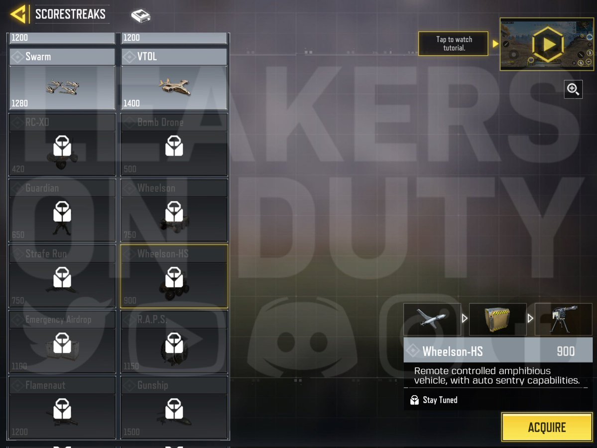 LeakersOnDuty's tweet image. New Scorestreak: Wheelson-HS

#CODMobile #callofdutymobile #codm #codmnews #codmleaks
Follow Us &amp;amp; Join our Discord server for the latest news and leaks.
