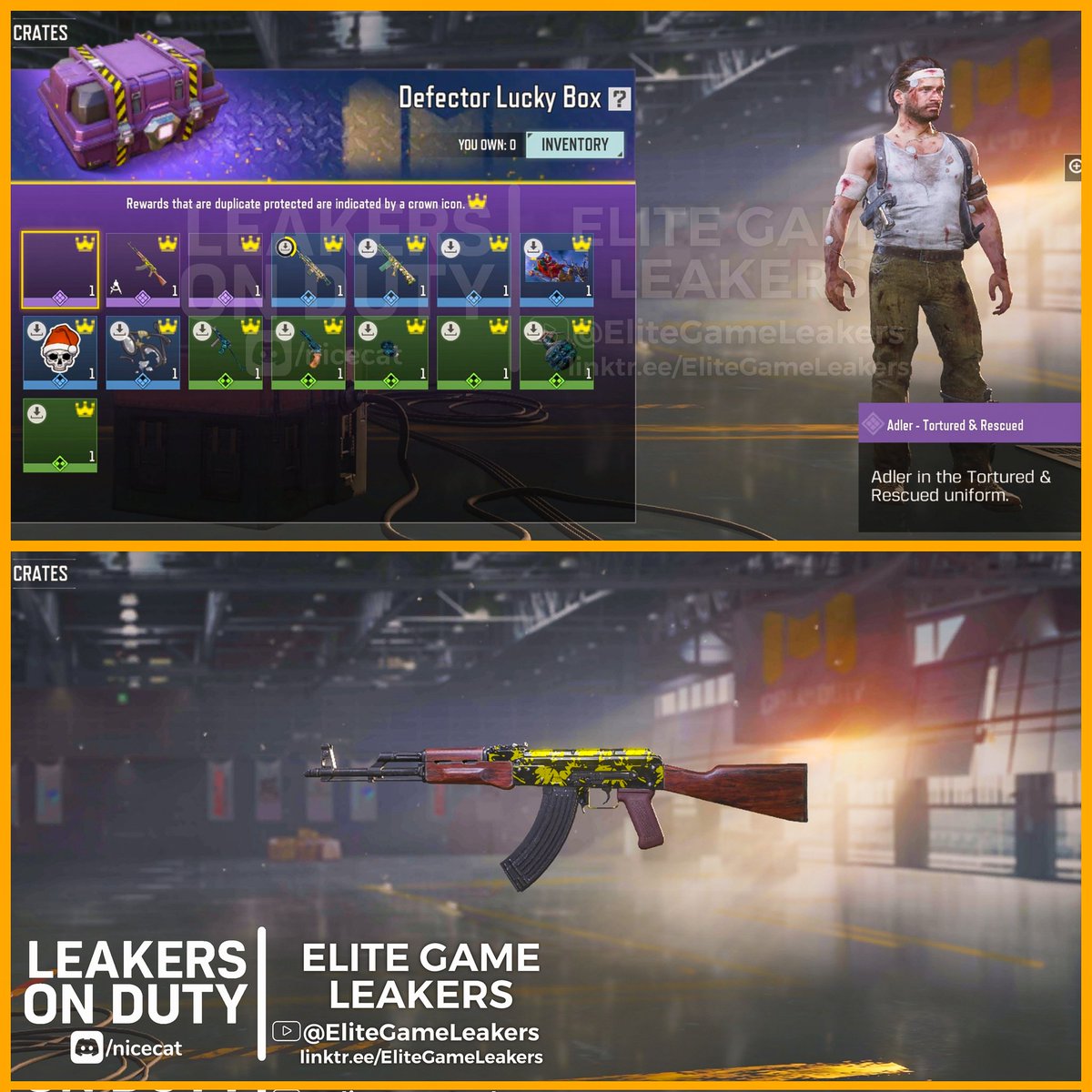 EliteGameLeaker's tweet image. Season 11 upcoming New strong box and Lucky Box Leaked

Note there are still one or two boxes not available

(Part-1)

Follow And retweet:)

@LeakersOnDuty
#CoDMobile #CoDm #Callofdutymobile