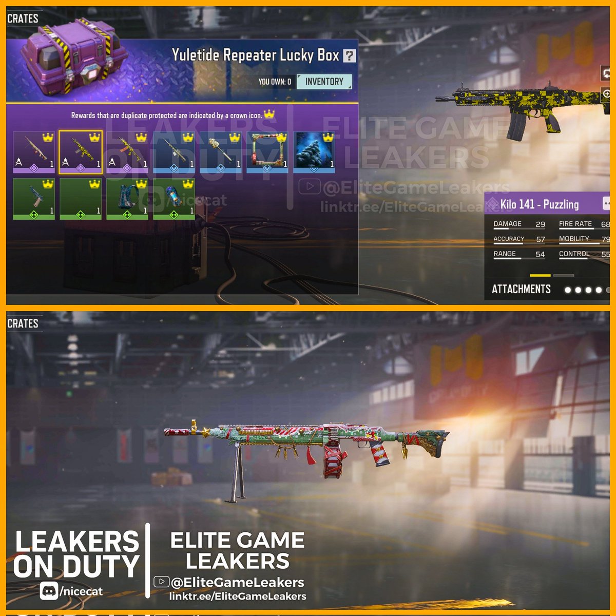 EliteGameLeaker's tweet image. Season 11 upcoming New strong box and Lucky Box Leaked

Note there are still one or two boxes not available

(Part-1)

Follow And retweet:)

@LeakersOnDuty
#CoDMobile #CoDm #Callofdutymobile