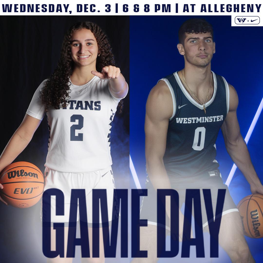 WC_Titans's tweet image. Men&apos;s and women&apos;s basketball open PAC play at Allegheny inside the David V. Wise Center. Good luck Titans!

🆚Allegheny
📍Meadville, Pa.
⏲️6 &amp;amp; 8 p.m.
📺W: tinyurl.com/39bcbahc
      M: tinyurl.com/p3px5m95
📻tinyurl.com/muyr52w3

#d3mbb #d3wbb #pacmbb #pacwbb…