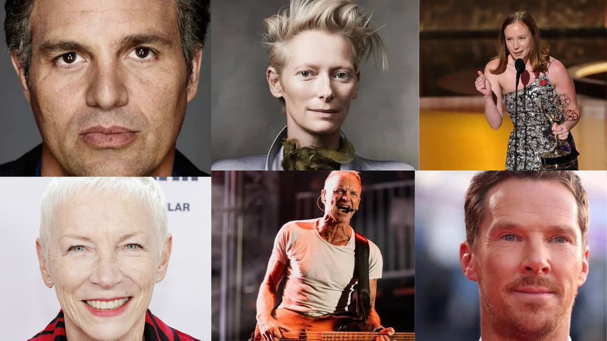 DahliaKurtz's tweet image. 200+ celebrities are calling for the release of convicted Palestinian tеrrorist Marwan Barghouti.

Did you ever hear Mark Ruffalo, Sting, Annie Lennox, Tilda Swinton, Paul Simon, et al, call for the release of the innocent Bibas babies, Thai hostages, and Israeli hostages?