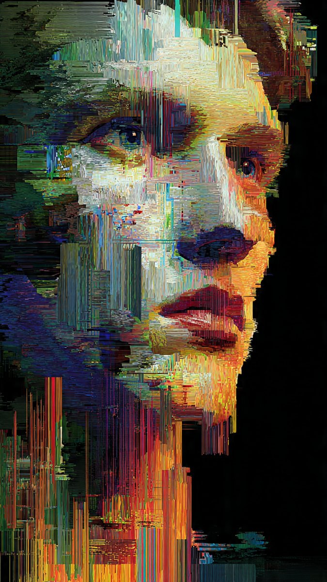 CoreAILab's tweet photo. 🎨 DATA MOSH GLITCHSCAPE 📷 

Prompt :  [SUBJECT] as a Data Mosh Glitchscape Portrait. Intentionally distorted, pixelated, and fragmented, with vibrant streaks of [COLOR1] and [COLOR2] emerging from the digital decay https://t.co/sGDIuAOpEQ