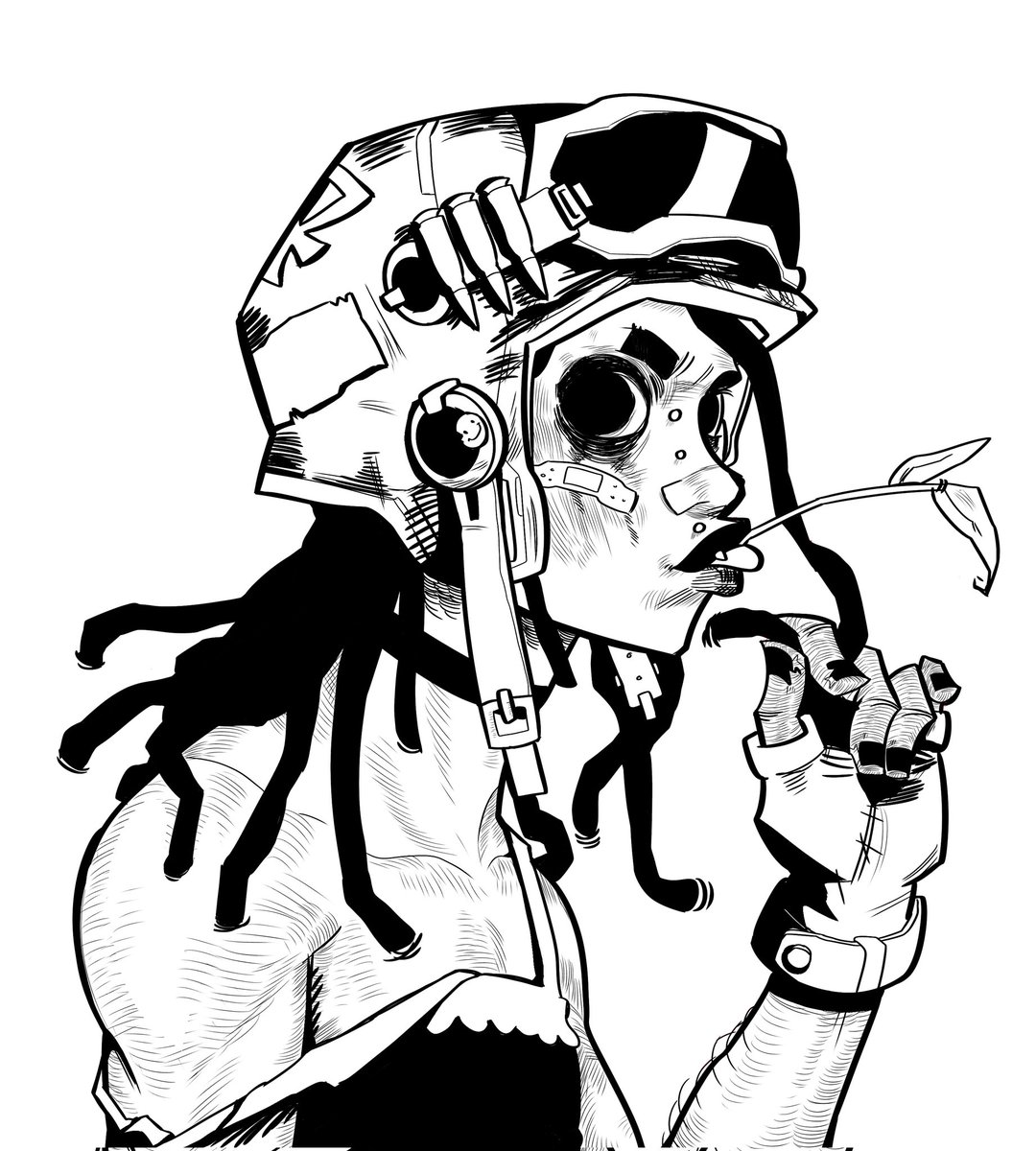 #OC sometimes I prefer my lineart