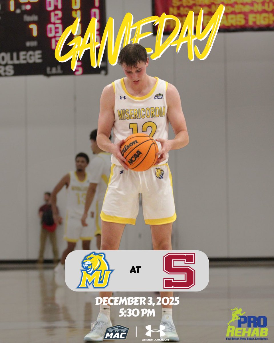 🚨GAMEDAY🚨

🆚 Swarthmore

🕠 5:30pm TONIGHT

📍Tarble Pavilion, Swarthmore PA

🔋 POWERED BY PRO REHAB 🔋

#rollcougs | #atallcosts | #d3hoops