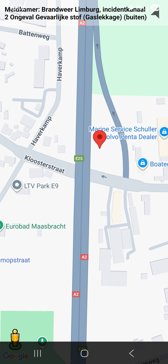 Ongeval gevaarlijke stof (gaslekkage)