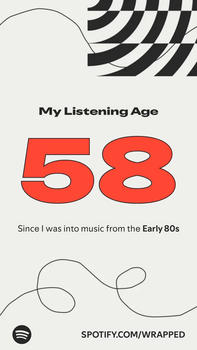 not my listening age being 58 💀 (i’m 25 😭)
