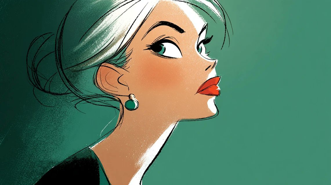 Teal sketch style grid