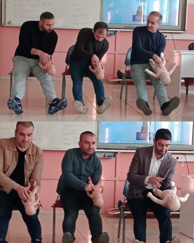 Güncelleme eğitimlerimiz ile
öğretmenlerimizin ilk yardım bilgilerini güncelliyoruz.
<a href="/tcmeb/">Millî Eğitim Bakanlığı</a>
@Yusuf_Tekin 
<a href="/omurfatih/">Ömür Fatih Karakullukçu</a>
<a href="/ozkan_meb/">Özkan AVCI</a>
<a href="/cemalunal_/">C.ÜNAL</a>
<a href="/sadoglu_salih/">Salih Sadoğlu</a>
<a href="/berhuni47/">Hasan BERHUNİ 🇹🇷</a>
<a href="/MustafaKndrn21/">Mustafa Kandıran</a>