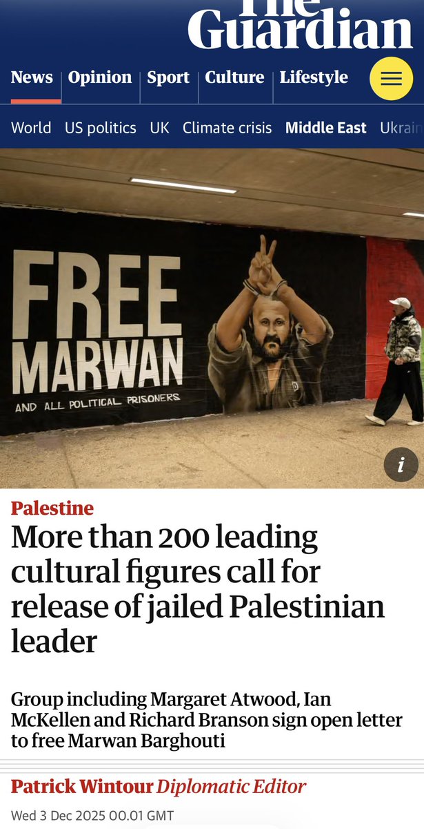 AmitSegal's tweet image. Marwan Barghouti is a cold-blooded mass murderer, responsible for the brutal deaths of dozens of Israelis.

To compare him to Nelson Mandela is a grotesque insult to history and humanity.

His hands are soaked with the blood of innocents: wedding guests murdered in January 2002,…