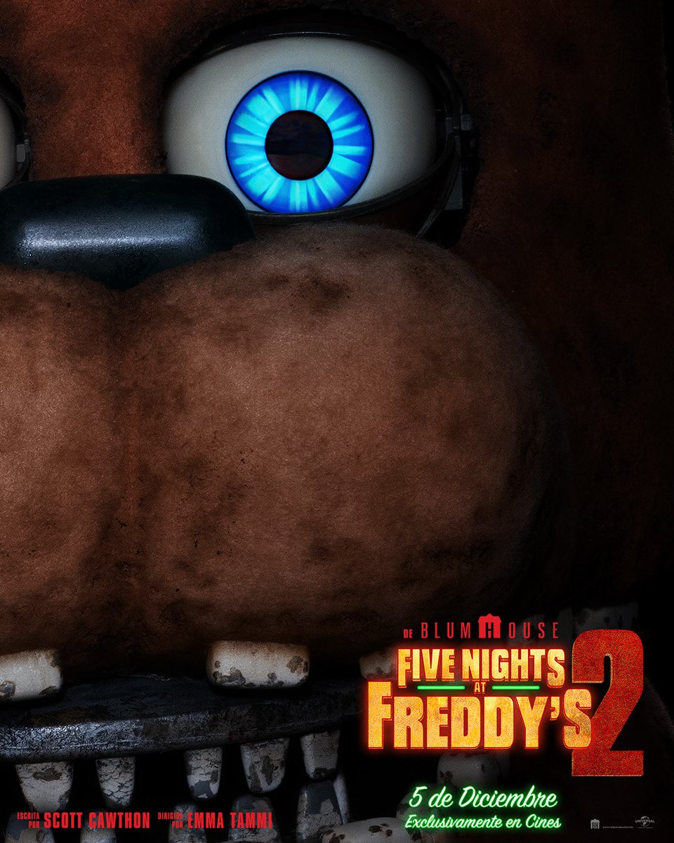 FuntimeCove's tweet photo. Hace 3 horas salieron estos 4 posters de #fnaf2 la película pero ahora versión whitered en la cuenta @UniversalPics. En otras noticias hoy es el gran dia, el preestreno de Five Nights at Freddy's 2 en LA TAN ¿Iras a verla hoy? 👀 https://t.co/2R8y7cYcQz