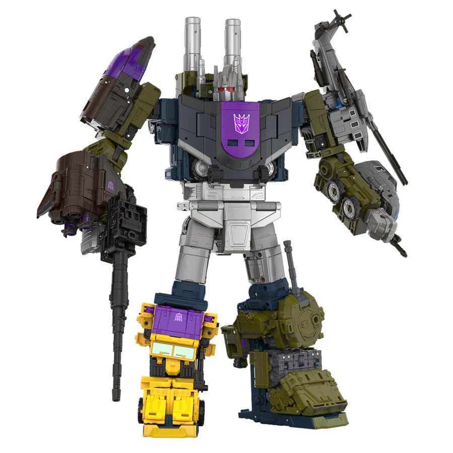 decepticonaiden's tweet photo. Yeah, I quite like this. Onslaught is damn near perfect. Does everything I wanted, and that trailer is really nice now that we see it in colour. Bruticus is also pretty cool. I think his legs look a touch short, but that could just be the render https://t.co/uWOW1sGR0s