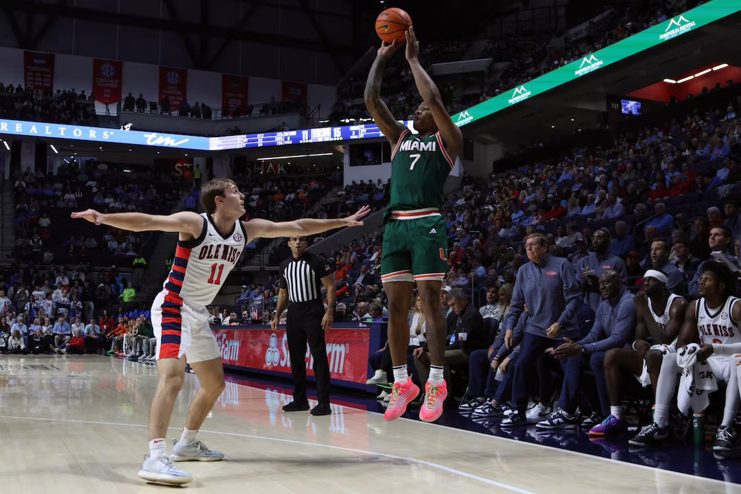 How about the 7-2 Miami Hurricanes!

They have now beaten Georgetown and Ole Miss. 

Only losses vs Florida and BYU 👀 

Nice resume so far. Roster is loaded. 

Jai Lucas getting it done early.