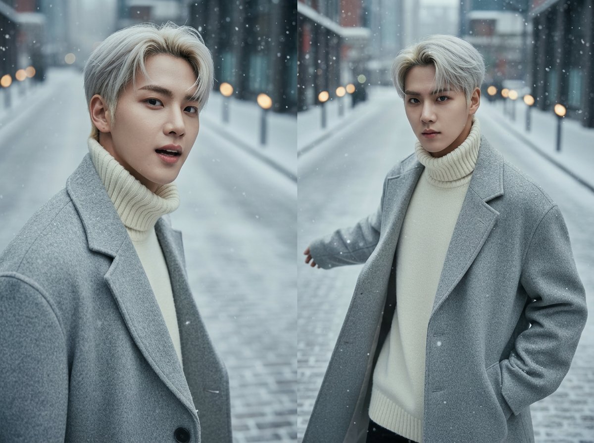 Aether_lab_'s tweet image. Aether :LUCA ❄️
雪が舞う街角、儚くも温かい、LUCAの冬の私服姿をお届けします。ちょっと寒そうだけど、元気なLUCA。
Instagramでは別のショットも見られます。是非！
instagram.com/p/DRzVNDEk5-c/…
#Aether #LUCA #AIアイドル #冬私服 #心の距離0