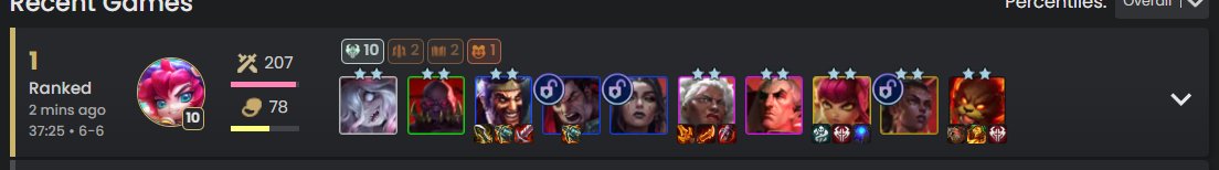 tornado2000x's tweet image. third game into the new set and I was giga lucky and hit Noxus 10 through URF augment + Spreading Roots 😁