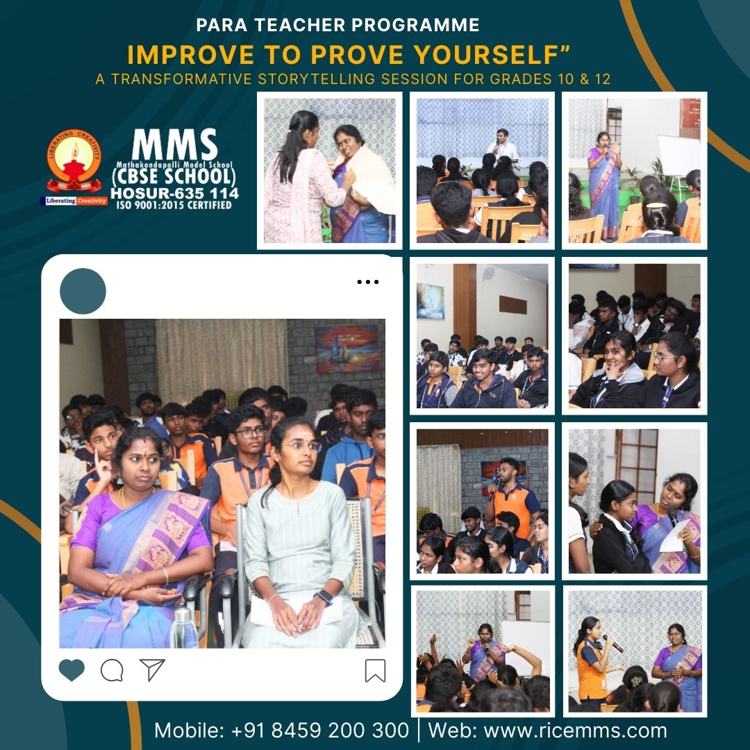 MmSchooltn's tweet photo. Para Teacher Programme

Improve to Prove Yourself” – A Transformative Storytelling Session for Grades 10 &amp; 12

https://t.co/RMr76yjgk6

#ParaTeacherProgramme #CBSELearning #StorytellingSkills #CreativeEducation #CompetencyBasedLearning #HolisticDevelopment #FutureReadyLearners https://t.co/1CAJZT9G70
