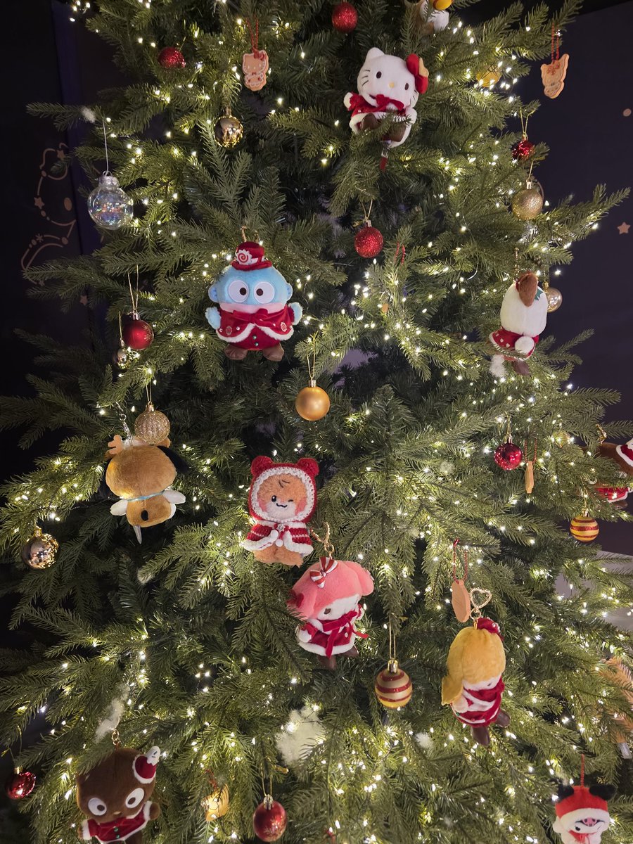 hamslighting's tweet image. 산리오 사이에 피어난 비니니 🐹
트리 보니까 겨울 분위기 물씬 난당