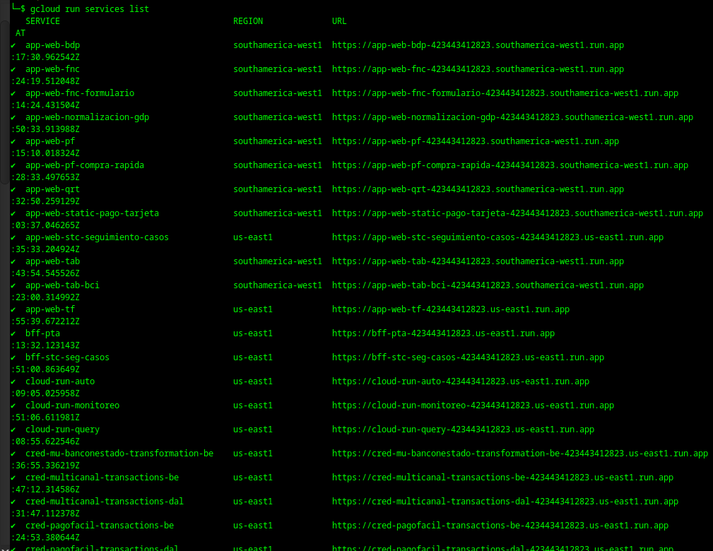 1ZRR4H's tweet photo. 🚨 Actor malicioso vende acceso a consola interna de Google Cloud de una importante empresa del retail chileno 🇨🇱

Uno de los screenshots publicados ("htsgcloud.png") muestra listados completos de servicios desplegados en Cloud Run, incluyendo múltiples aplicaciones internas, microservicios y entornos de backend, indicando un acceso profundo a la infraestructura.

Al parecer, el atacante también logró desplegar ciertos backdoors/webshells dentro de los servicios, lo que le permitiría mantener acceso persistente por canales alternativos. IMPORTANTE, un simple cambio de credenciales no es suficiente para contener este incidente ⚠️
