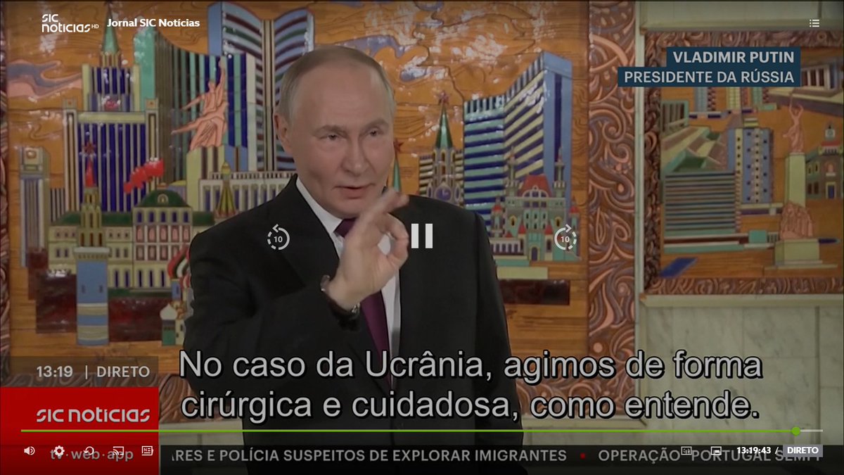 O FDP, diz que foi uma intervenção cirúrgica e cuidadosa. No entanto matou 1 milhão de soldados russos nesta guerra. Imagino como seria se não fosse cirúrgica e cuidadosa!... Este gajo vai iniciar a IIIGG, mas não vai cá ficar para falar do resultado!!!