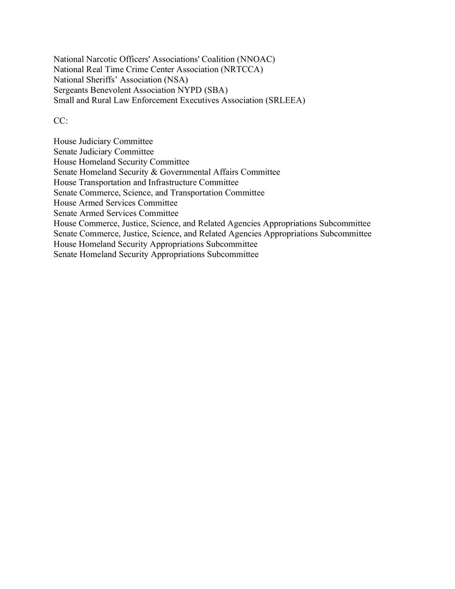 With our many law enforcement partners, <a href="/MCSheriffs/">Major County Sheriffs of America</a> signed a letter sent to Congress asking for cUAS authority for state and local law enforcement. Drones are being used in nefarious ways in our communities each day and we need the capability to safely mitigate them.