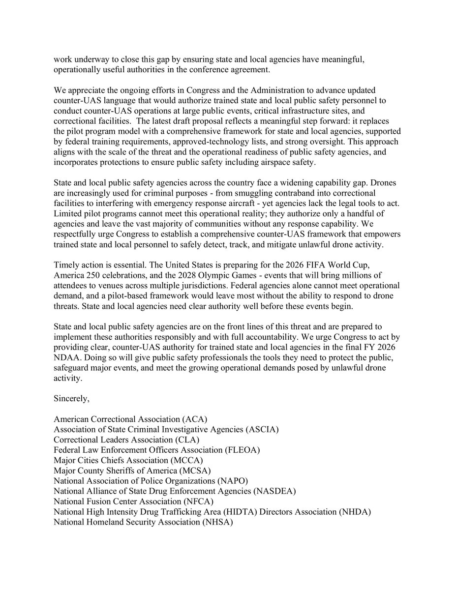 Major County Sheriffs of America tweet media