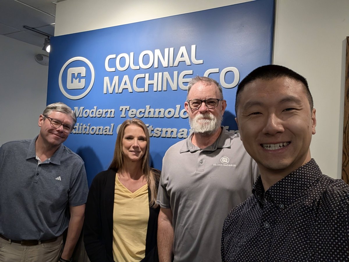 A great visit with our customer Colonial Machine! 🙌
They’re in a strong place with Genius ERP, using tools like CAD2BOM, Concurrent Engineering, Scheduling, and Time Tracking to support their growth.

Excited to support Colonial Machine as they continue their growth journey! 🚀