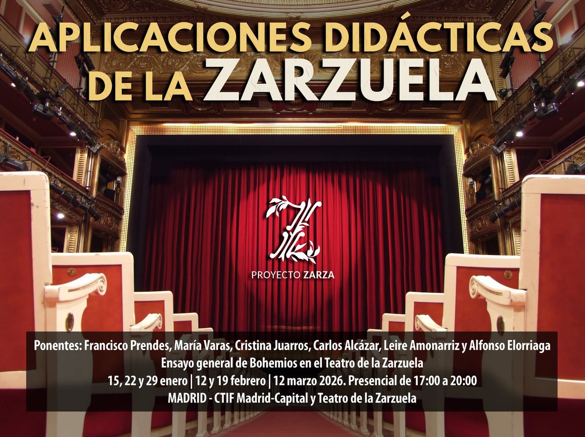musicaencripta's tweet photo. Formación en Madrid sobre "Aplicaciones Didácticas de la Zarzuela". 

Una iniciativa del @TeatroZarzuela @FPVMus
@CTIFMadridCap 

Más información en:
https://t.co/3Cux3fcQVL https://t.co/fCLGwP45mf