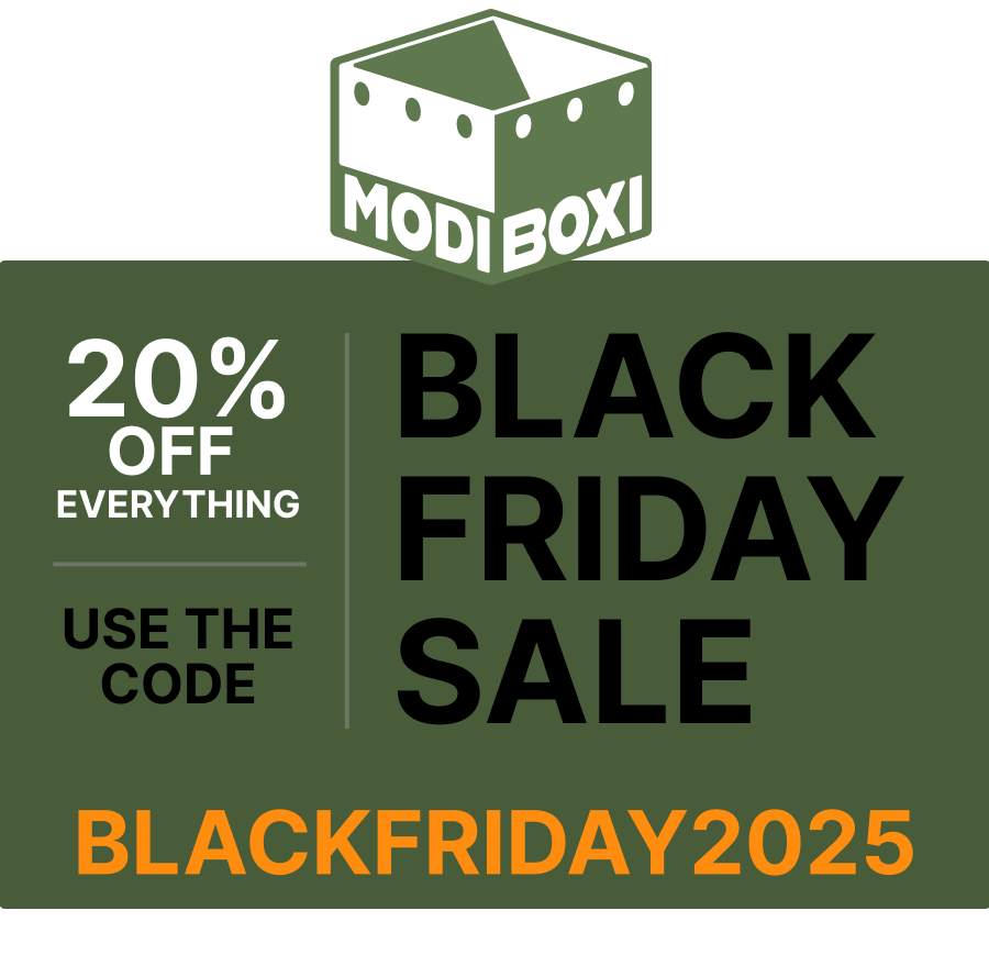 ModiBoxi's tweet photo. This is the time of year when 3D printers run nonstop...long prints, big builds, and lots of filament. Perfect moment to dive into Modi Boxi. All kits are 20% off with BLACKFRIDAY2025: https://t.co/ES3XVTGJBV https://t.co/omspIt6DxQ