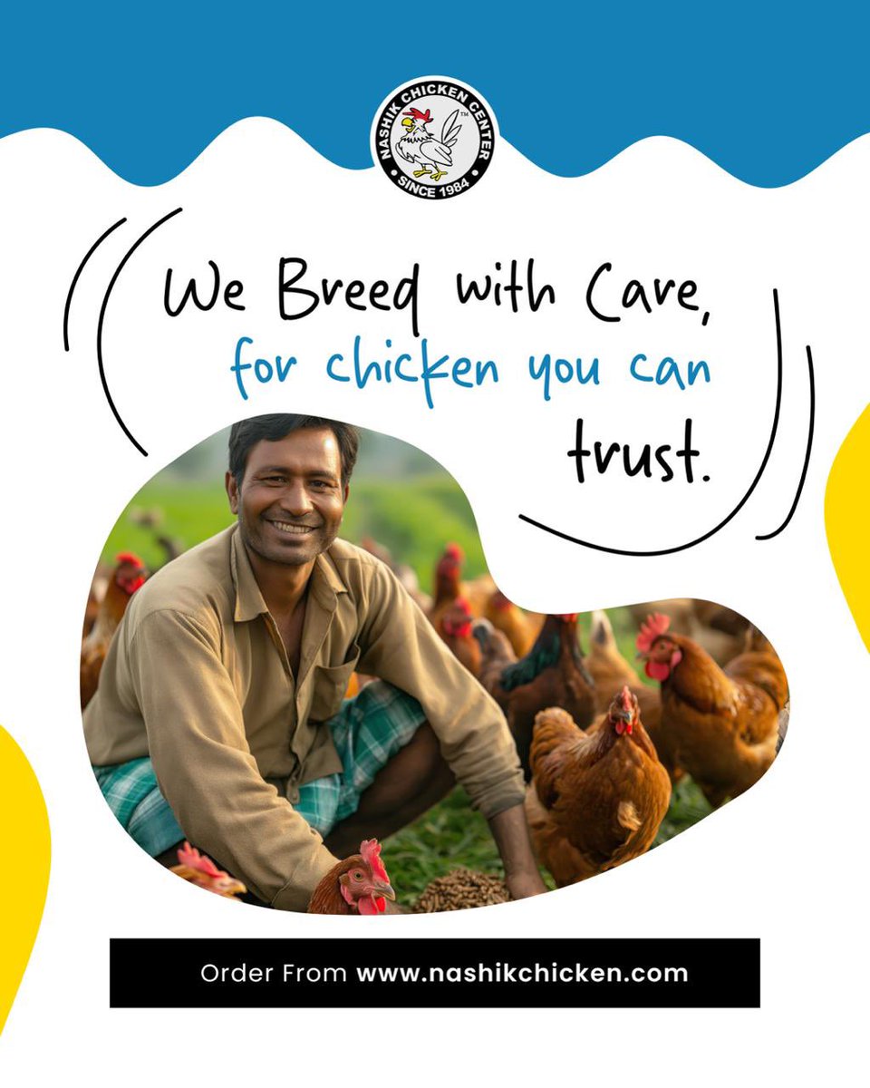 nashikchicken's tweet photo. From our farm to your table, with complete care.

📍 Delivering across Nashik
👉 Order from https://t.co/0lYIaZS8rY

#NashikChickenCenter #NashikChicken https://t.co/qmvlzQV0OX
