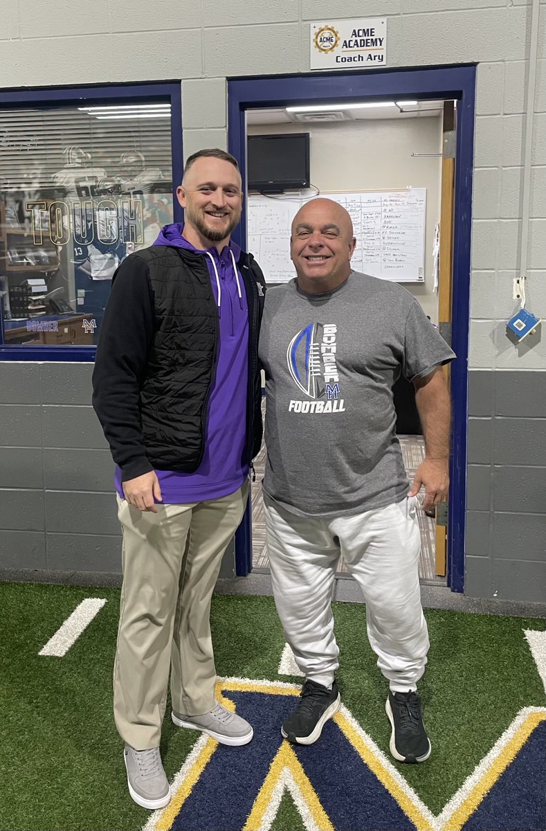 I would like to thank ⁦<a href="/CoachEthanSmith/">Ethan Smith</a>⁩ and Southwest Baptist Football for the visit. He’s one of my favorites! “ We go way back! “