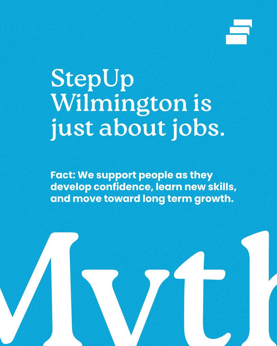 StepUpILM's tweet image. There’s a common myth that StepUp Wilmington is only about landing a job.

The truth? We support people as they grow in confidence, gain new skills, and work toward long term success.

This journey is personal, and we walk with our participants every step of the way.