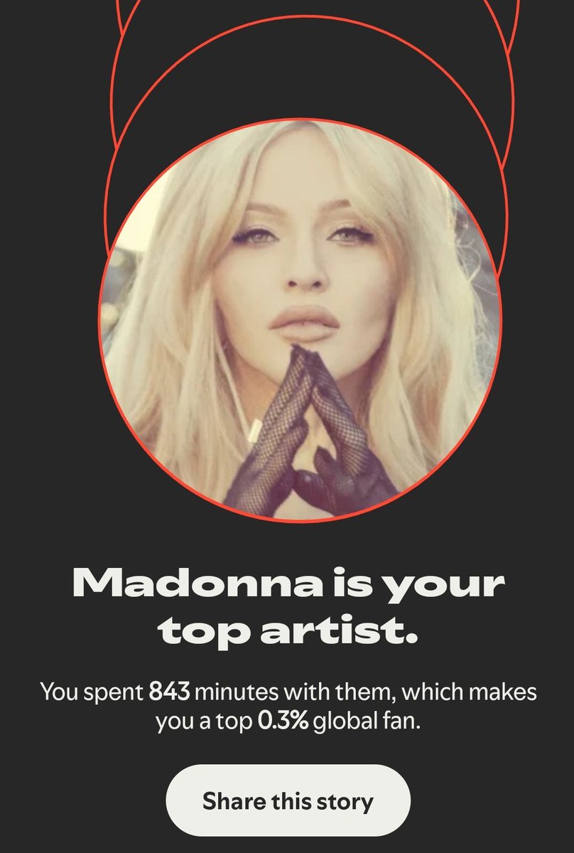 madonnaxdaily's tweet photo. What was your most-streamed Madonna track on Spotify for 2025? #SpotifyWrapped https://t.co/iL1SKDZy2g