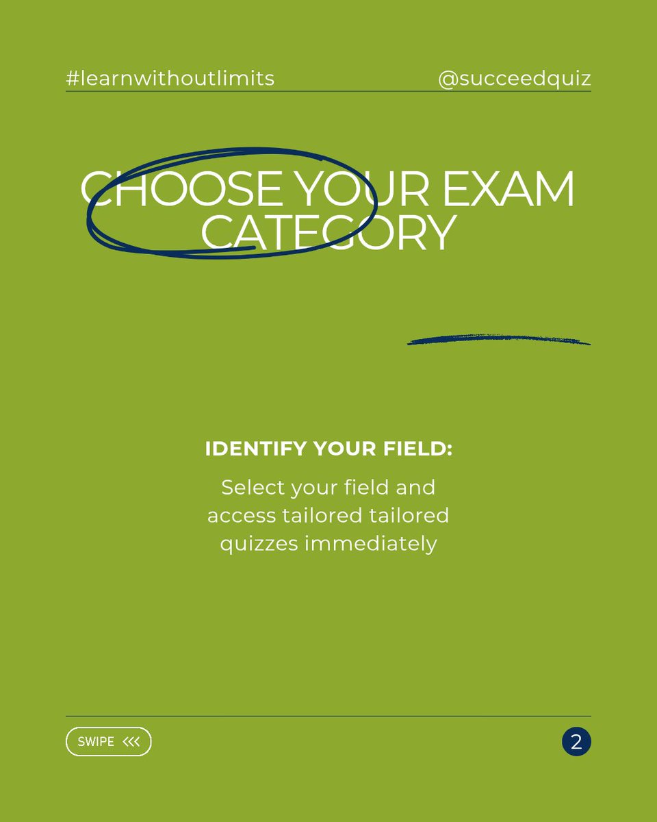 Succeed_Quiz's tweet image. New to SucceedQuiz? 🤔

Here’s a simple guide to help you get started and study smarter — swipe through! 

Set up your exam, practice daily, and watch your progress grow.
Success is just a quiz away! 

#SucceedQuiz #ExamPrep #HowToUse #OnlineLearning #StudyMadeEasy