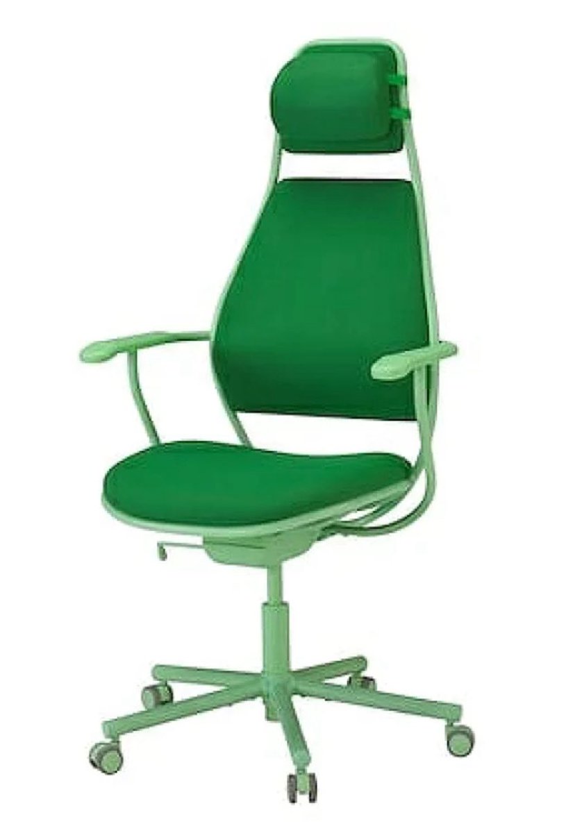 IKEAのこの椅子がゲーミングチェアっぽくなくてかわいいと思ったん