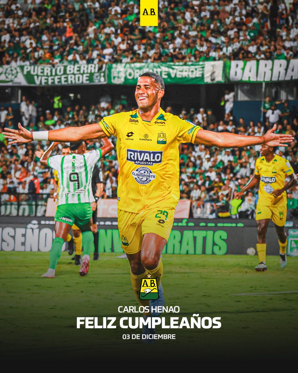 #CumpleañosLeopardo🔰

Felicitamos hoy en su cumpleaños a nuestro jugador Carlos Henao, campeón con nuestra camiseta⭐️ le deseamos éxitos y alegrías junto a la familia Leoparda🐆