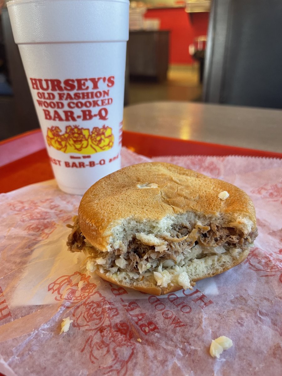 HurseyBBQ's tweet image. How it started ... How it's going.
Come see us for our BBQ sandwich special today!
Slaw or no? We don't judge.

#HurseysBBQ
#BBQ
#BBQsandwich
#slaw
#NCbbq