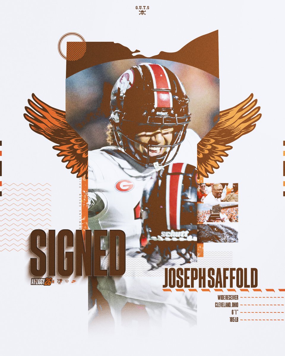 𝙎𝙞𝙜𝙣𝙚𝙙📝

The Glenville to Bowling Green pipeline running strong! A second Tarblooder WR joins the Falcons!

Welcome home, Joseph!

📰: tinyurl.com/27ztbvr8

#AyZiggy26