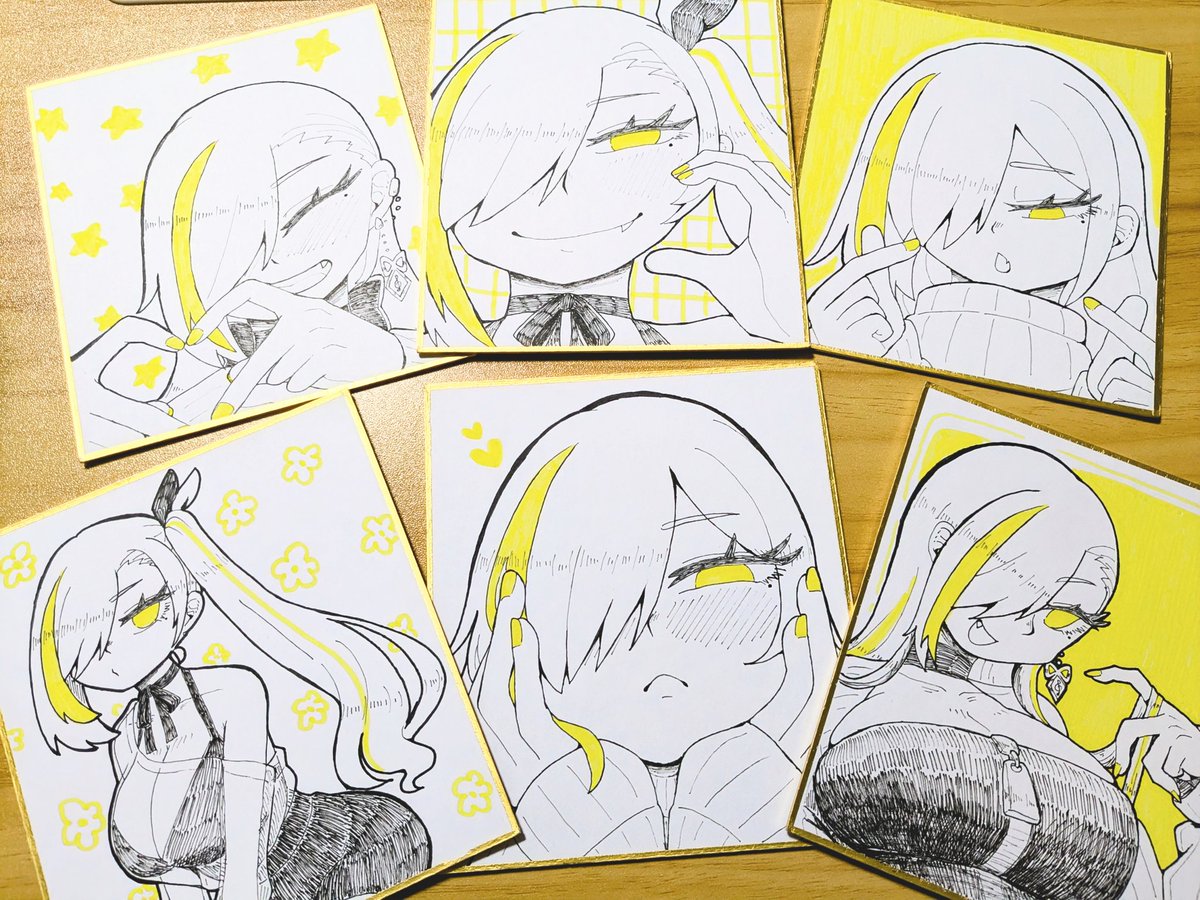 間に合え〜！て描いてたら全然余裕で間に合ってました。しかも6枚に