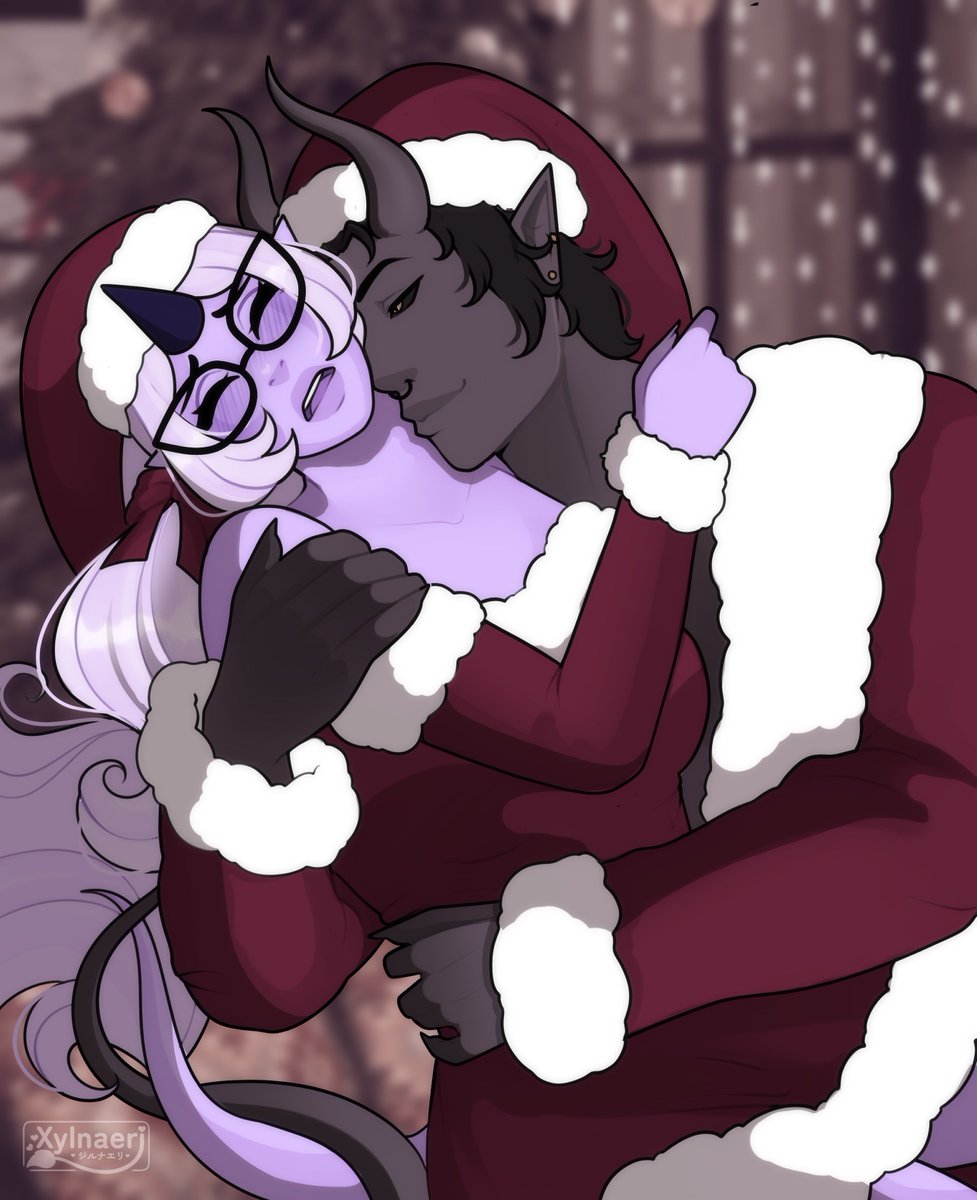 Happy Holidays from Violetta and Sable!🎄

I really love this piece, I can't wait to draw the rest of my babies!