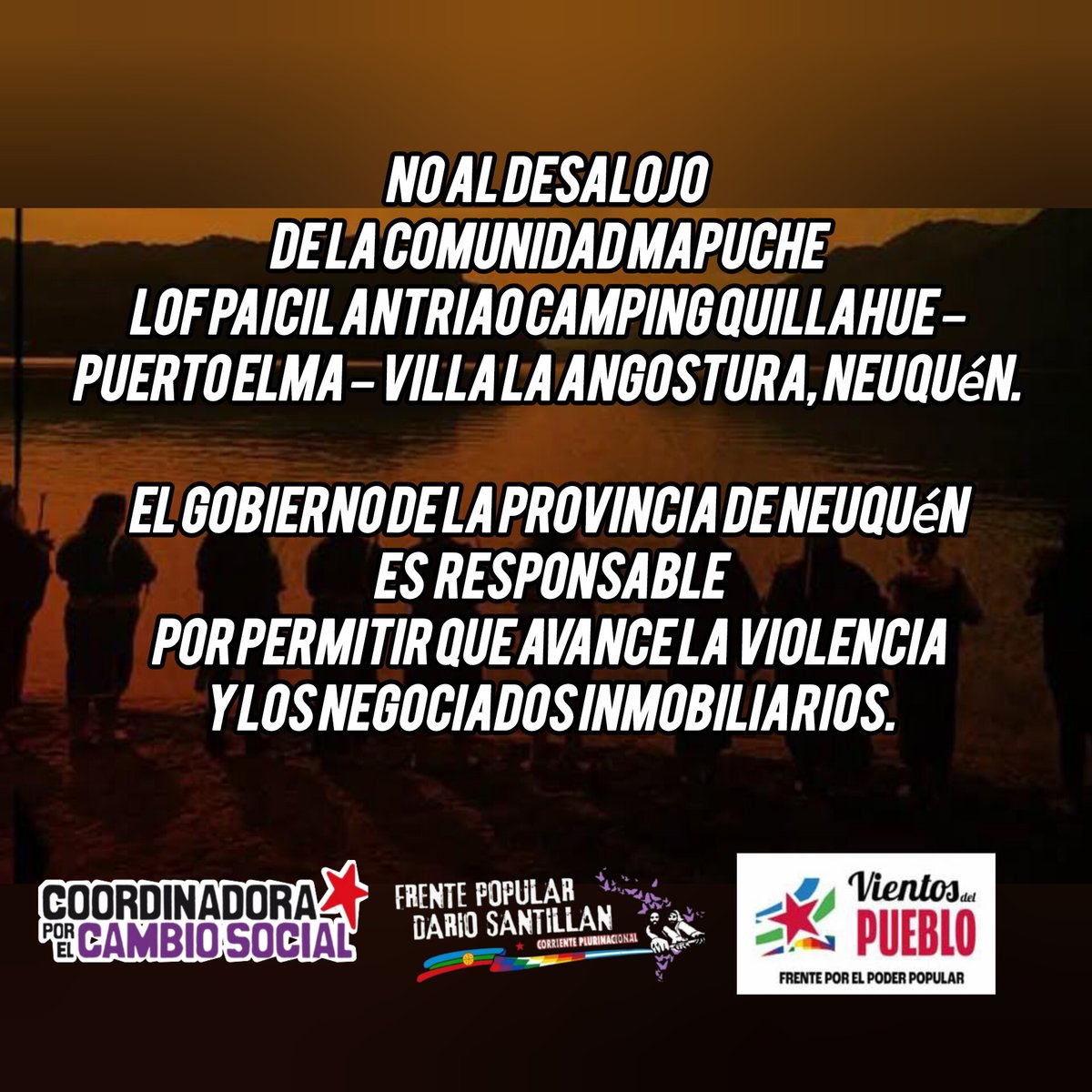 Corriente_Fpds's tweet photo. ¡El territorio se defiende!
¡Fuera el negocio inmobiliario de los territorios mapuche!
¡Basta de criminalizar a las comunidades!
https://t.co/ue4irLksqJ https://t.co/y7wMns9sW5