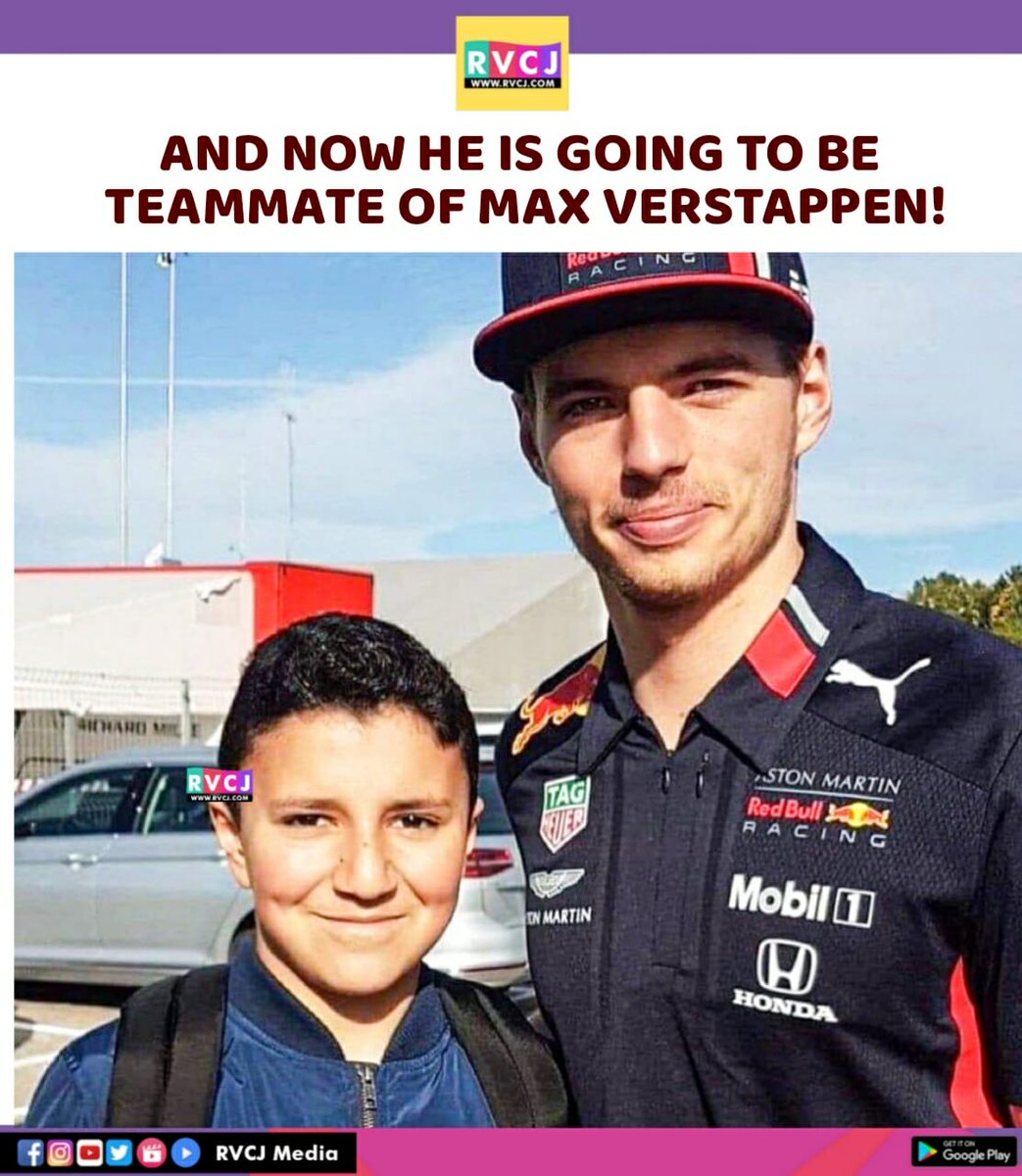 RVCJ_Sports's tweet photo. From fanboy moment to F1 reality, this kid just manifested the Red Bull dream and is now set to partner Max Verstappen on the grid! �#MaxVerstappen #RedBullRacing #NewTeammate #F1 #Formula1 #RacingDreams #FromFanToTeammate https://t.co/CuZ9IjHz6r