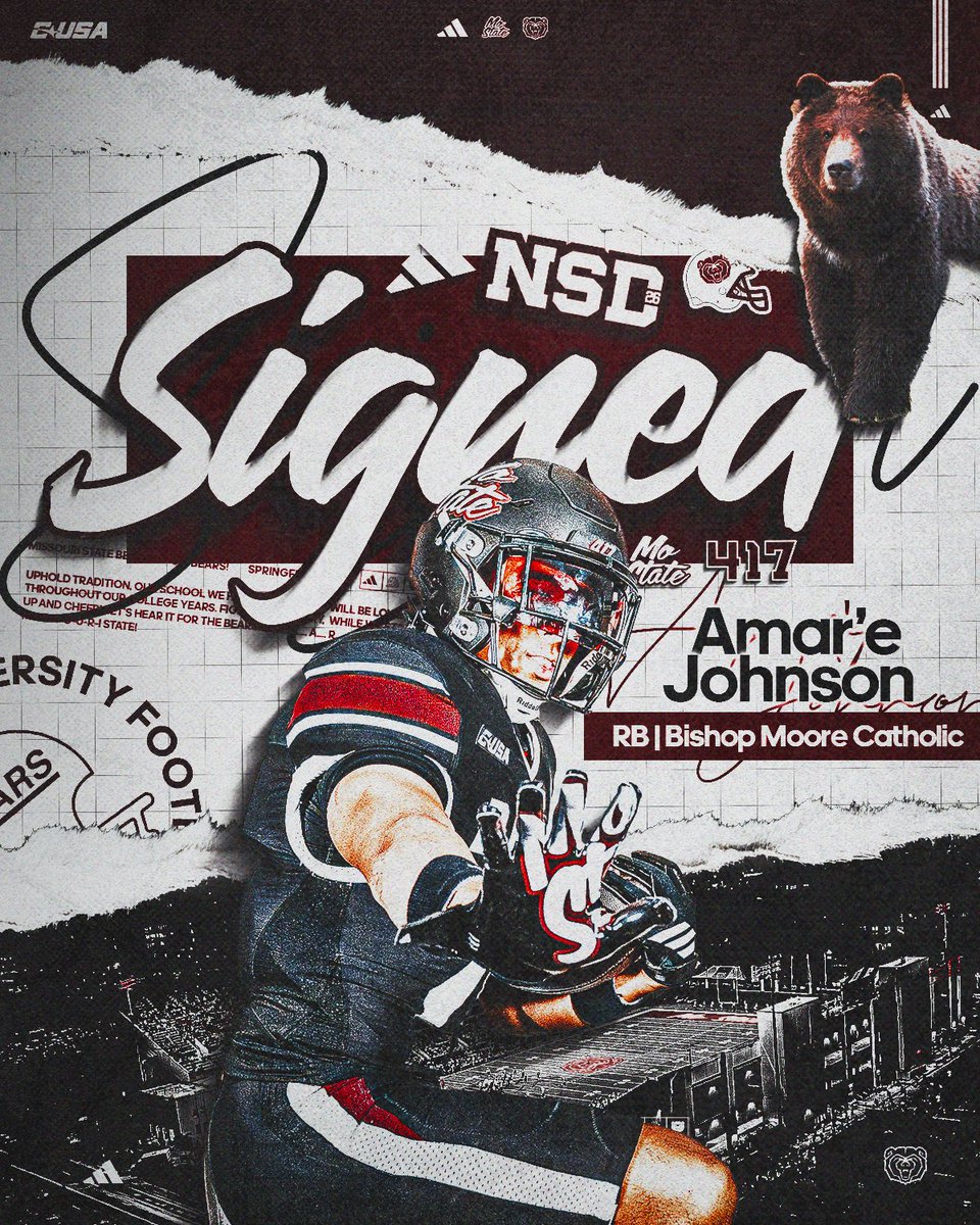 MoStateFootball's tweet photo. .@AmareJ21 is officially a Bear ✍️🐻

Welcome to the Bear Family! Let's get to work!

#OutHitOutHustle | #ProveIt | #NSD26 https://t.co/pURN9mwjt4