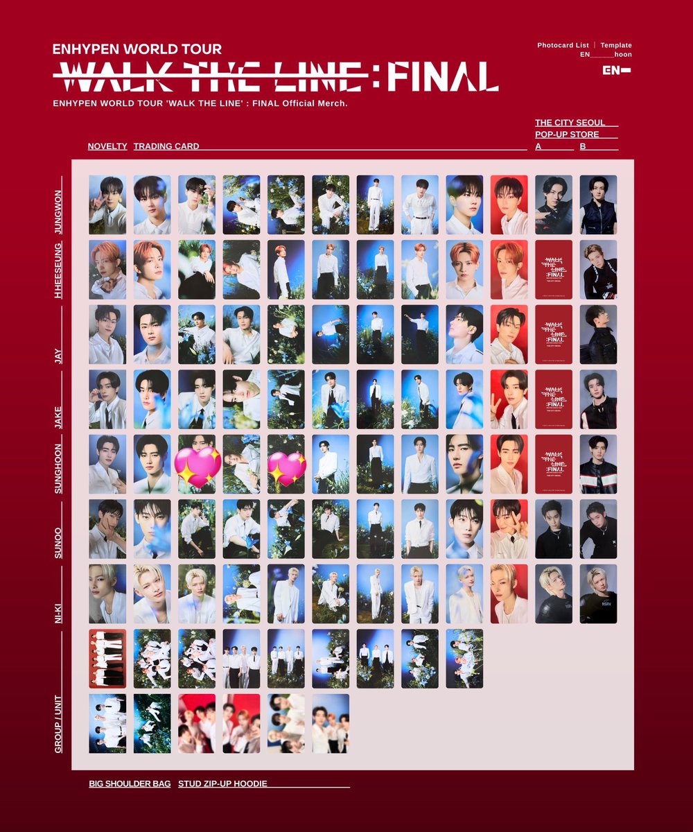 ENHYPEN WORLD TOUR WALK THE LINE FINAL エナプ トレカ交換 譲 ジョン