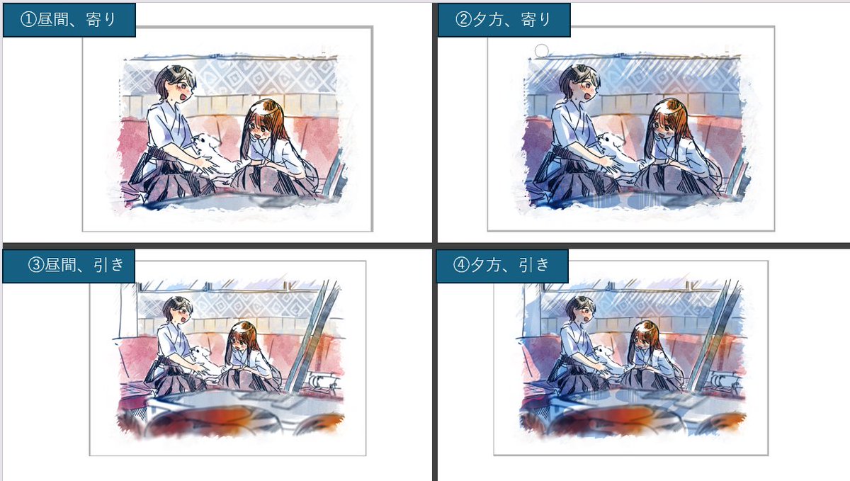 ラフ時点の設定画。八節の子、打合せを経て本番ではこのラフよりも凛々しくさせました。 